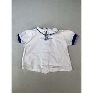Peter Rabbit Vintage Baby Top Shirt Collar Size 6 Months Made In USA